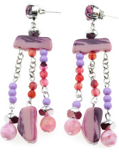 Surf Earring with Little Pearls