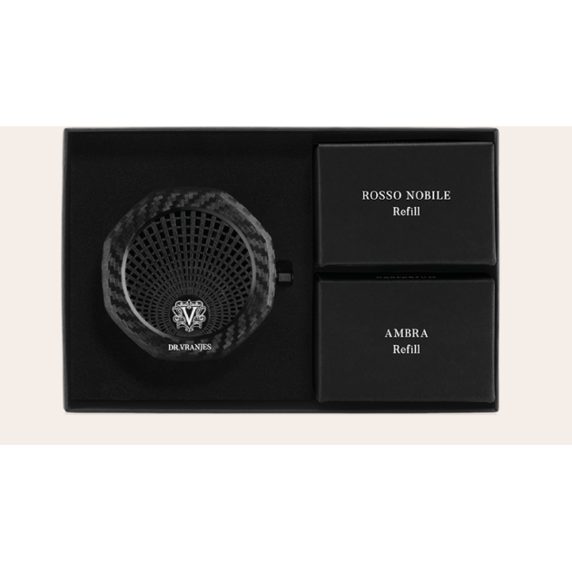 DR.VRANJES - Set Carparfum with Refills Rosso Nobile & Ambra FRV21-CRP1612