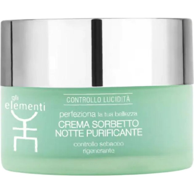 GLI ELEMENTI - crema de fata de noapte Purifying Night Sorbet Cream 01161GE